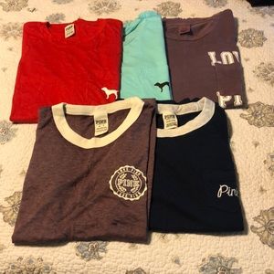Victoria secret pink shirt lot
